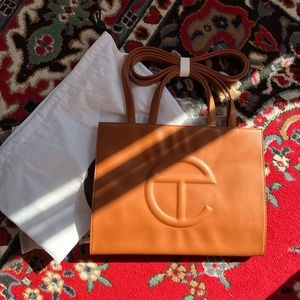 Telfar Medium Shopping Bag in Tan